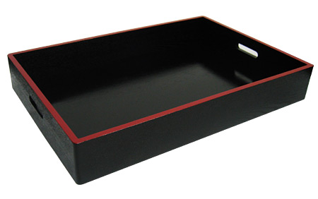 Ex-Large Wood Box Tray w/ Handles, 23.5x 16x 4