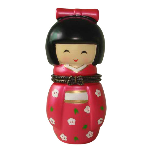 Japanese Doll Porcelain Trinket Box