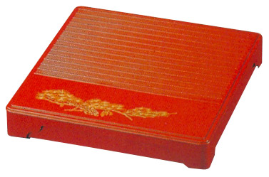 1-Tier Lacquer Box with Footed cover, 10-1/2SQ