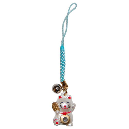 Good Fortune Lucky Cat, Phone Charm