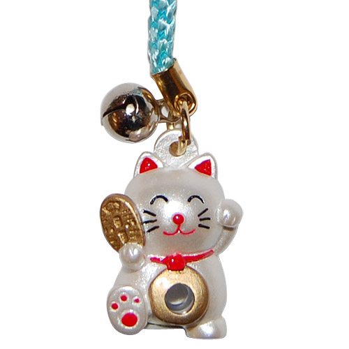 Good Fortune Lucky Cat, Phone Charm, photo-1