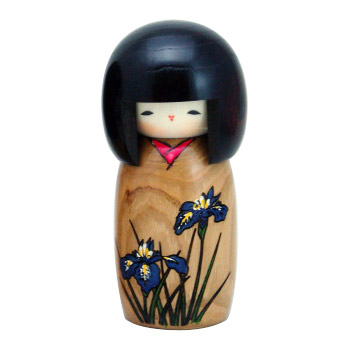 Kokeshi Doll, Iris, 5.8H