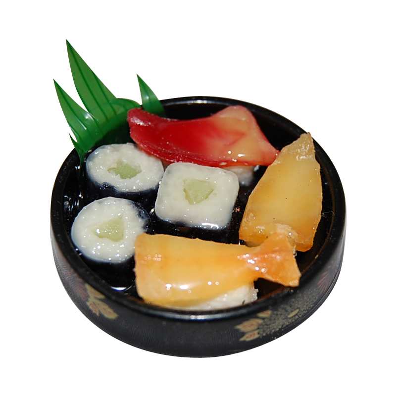 Round Sushi Magnet- Plate Three