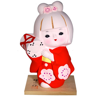 Hakata Ningyo, Girl with Drum, 5