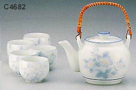 1&5 Japanese Tea Set, Blue Sazanka, 40 oz