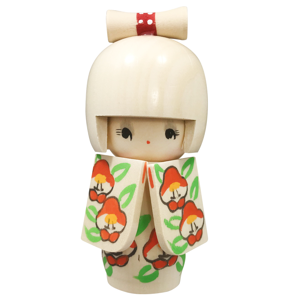 Japanese Kokeshi Doll - Girl in Kimono, 5