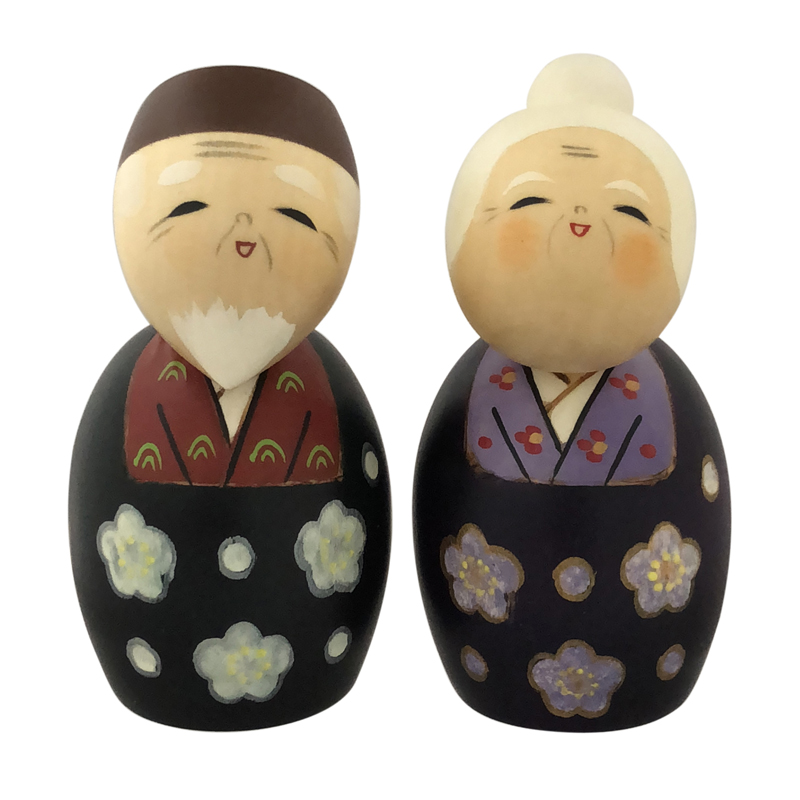 Kokeshi Doll Set, Forever Lasting Love, 4.8H