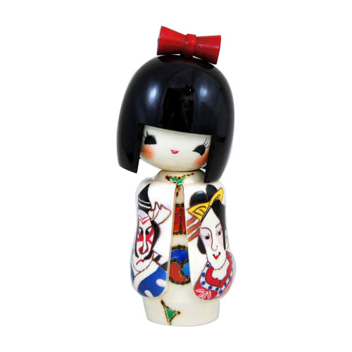 Kabuki Kokeshi Doll, 6H