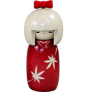 Kokeshi Doll, Beloved Child, 6.4H