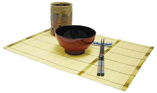 Bamboo Placemat, Natural Yellow