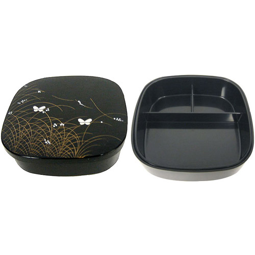 Bento Box, 2-Tray Black Butterfly 6, photo-2