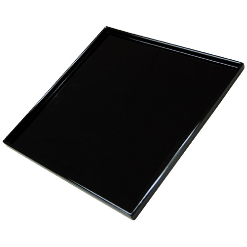 12 Square Black Lacquer Display Tray, photo-2