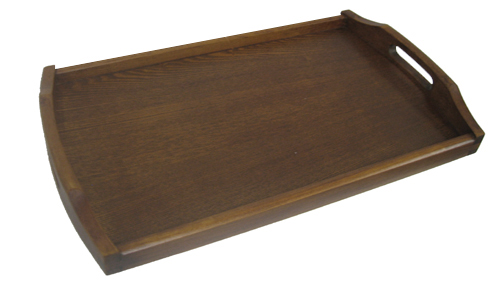 Wooden Serving Tray with Handles - 18x10.5