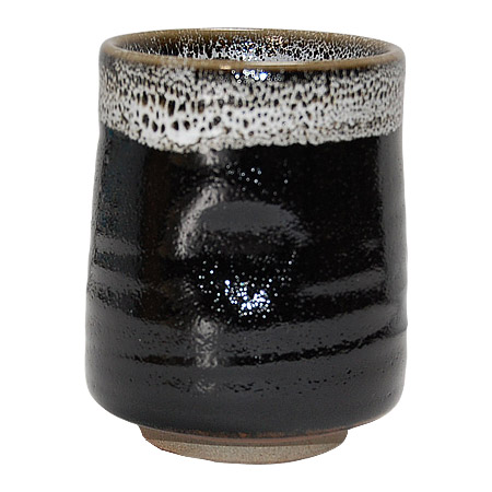 Black/Brown Pinched Tea Mug