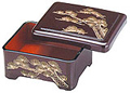 Bento Box with Lid - Pine Tree , 6.5x5.5