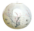 Paper Lantern - Cherry Blossom (Sakura) on Silver, 16D