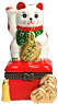 Japanese Welcome Cat w/ Right Hand Raised Trinket Box
