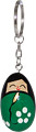 Kokeshi Doll Key Chain, Green