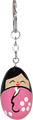 Kokeshi Doll Key Chain, Pink