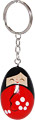 Kokeshi Doll Key Chain, Red