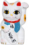 White Color Maneki Neko Lucky Cat Magnet, 2