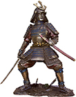Samurai Figurine - Warrior Holding Sheath & Sword, 9H