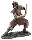 Samurai Warrior in Fighting Stance , 8.25H