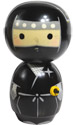 Black Ninja Kokeshi Doll, 5H