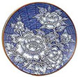 12 Serving Plate, Ichin Blue Peony