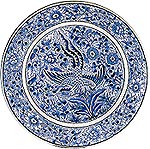 12.5 Serving Plate, Blue Phoenix