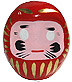 Small Daruma Doll, 3-1/2H