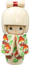 Kokeshi Doll, Girl in Kimono, 5H