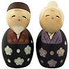 Kokeshi Doll Set, Forever Lasting Love, 4.8H