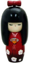 Kokeshi Doll, Girl with Long Hair Down 5.8 H