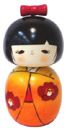 Kokeshi Doll, Greeting in Kimono 6H