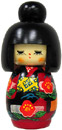 Kokeshi Doll, Classy Lady, 6.5H