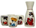 Sake Set - 1&4, Geisha