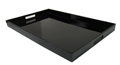 Black Serving Tray w/ Handles, 19x12