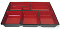 Compartment Only for Lunch Box, JPN-WZ12-B, Red/Black