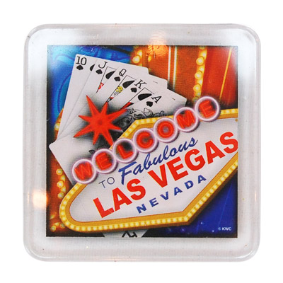Las Vegas Souvenir Magnet, Royal Flush