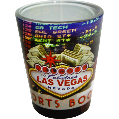 Las Vegas Souvenir Shot Glass, Sports Book, photo main