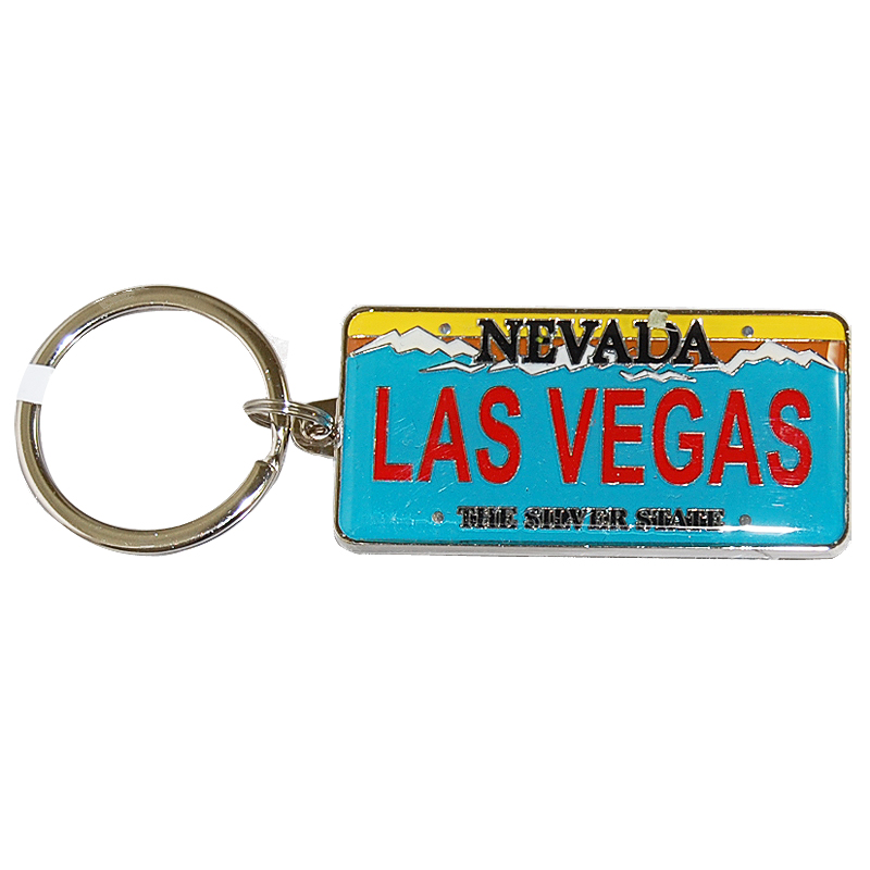 Las Vegas Souvenir Key Chain - Nevada License Plate