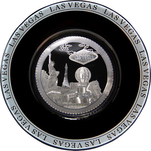 Las Vegas Chokin Plate, Black/Silver - 6D