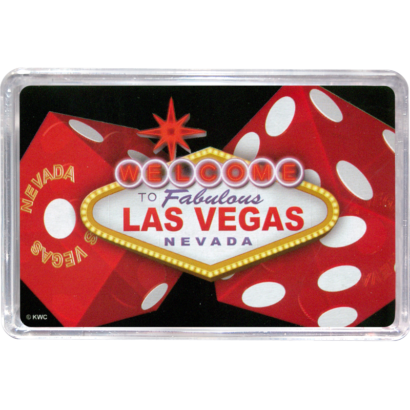Las Vegas Playing Cards, Red Dice & Vegas Sign, photo-1