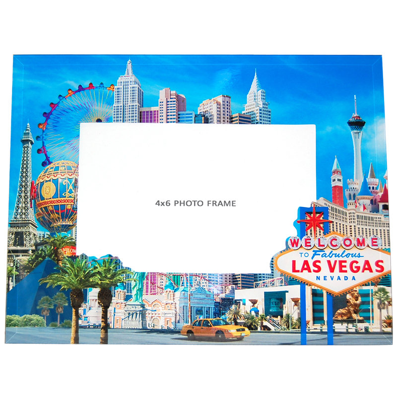 Souvenir Las Vegas Photo Frame in Glass, 6x4