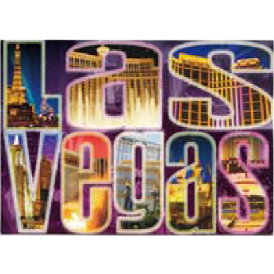 Las Vegas Live Large In Vegas Postcard, Large 5L x 7W