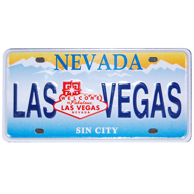 Las Vegas Miniature License Plate Magnet