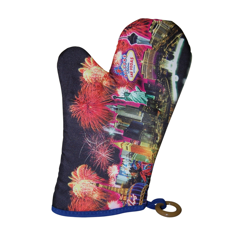 Las Vegas Fireworks Theme Oven Mitt