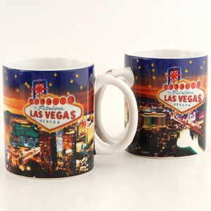 Las Vegas Night Lights Photo Mug with Glitter