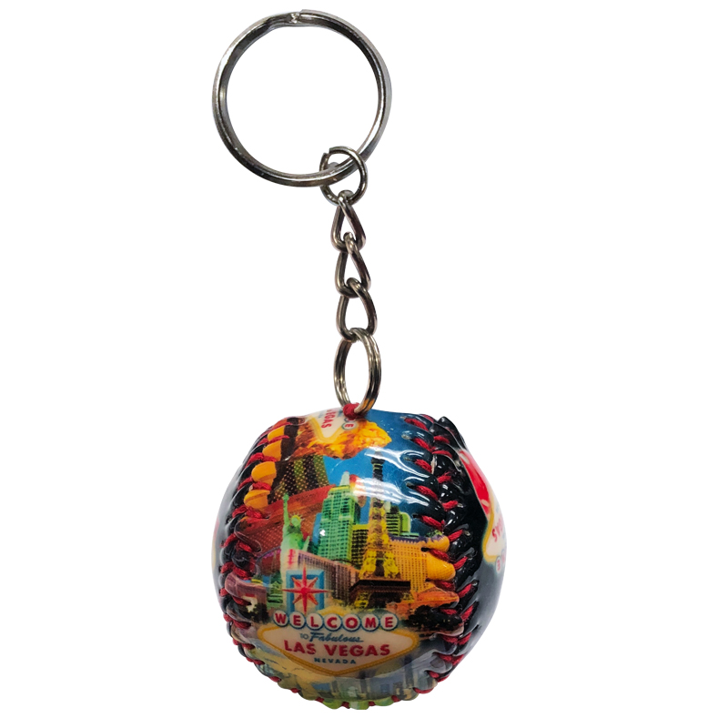 Las Vegas Souvenir Baseball Key Chain